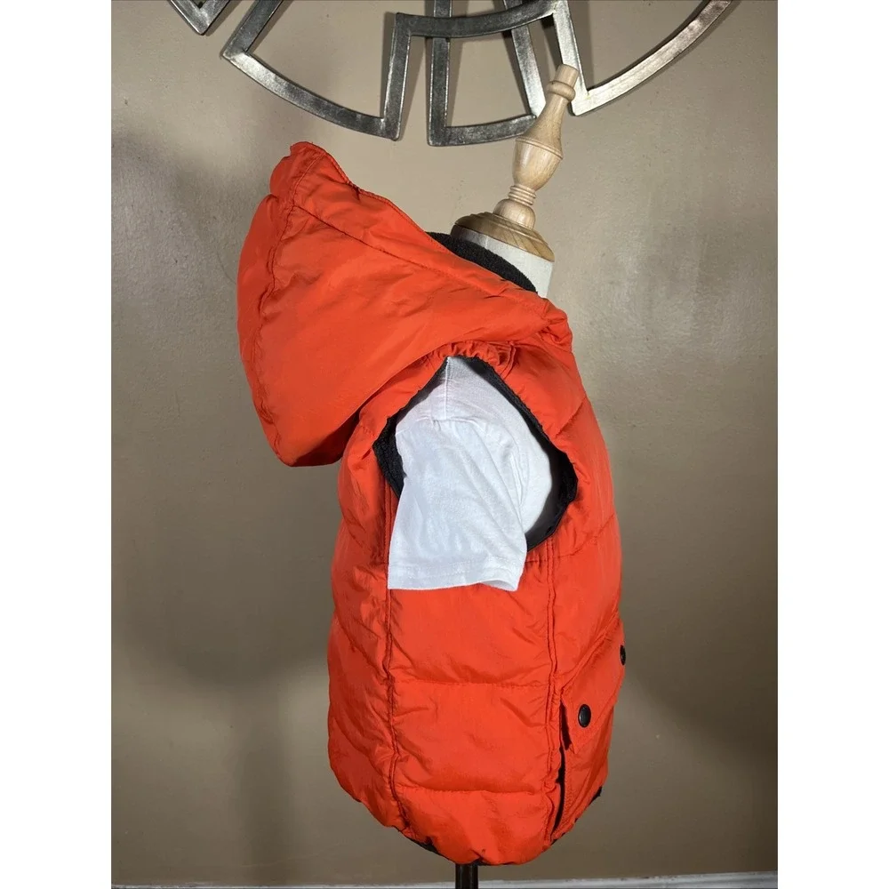 Gap Puffer Vest Primaloft Down Alternative Red Snap Zip Classic Kids Size 5Y NEW
